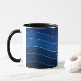 Ocean Wave Coffee Mug | Deep Blue Sea Waves Mok