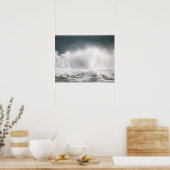 Ocean Wave Crashing Kleur 16x20 Poster (Keuken)