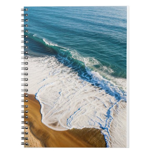 Ocean Wave Crashing on Beach Notitieboek (Voorkant)