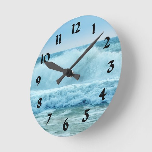 Ocean Wave Crashing Ronde Klok (Hoek)