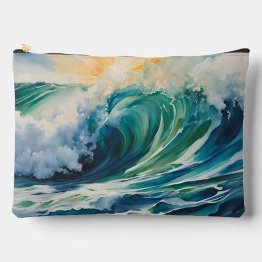 Ocean Wave Crescendo met Sunshine Beach Art Etui (Voorkant)