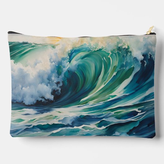 Ocean Wave Crescendo met Sunshine Beach Art Etui (Achterkant)