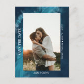 Ocean Wave Custom Save the Date Briefkaart (Voorkant)