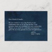 Ocean Wave Custom Wedding Bedankt Enclosure Kaart (Achterkant)