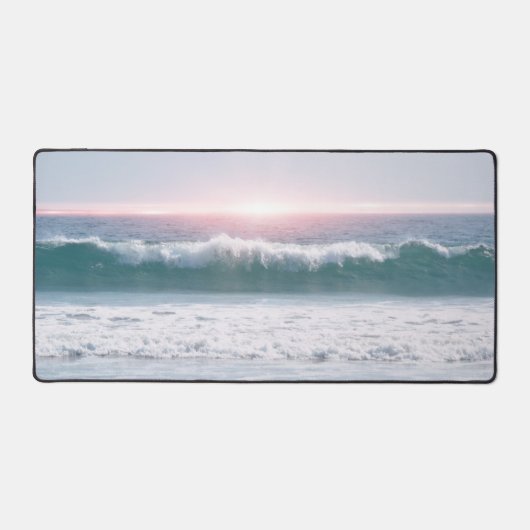 Ocean Wave en Sunset Art Desk Mat (Voorkant)
