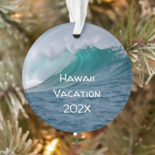 Ocean Wave Foto Keepsake Kerstversiering Ornament
