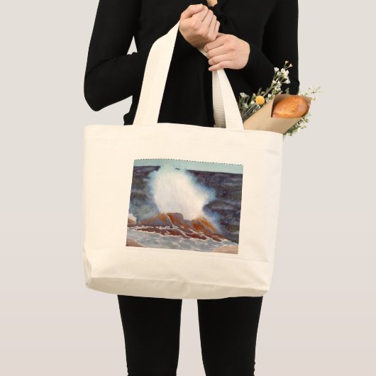 Ocean Wave Grote Tote Bag (Voorkant (product))