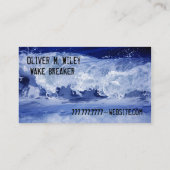 Ocean Wave Grunge Visitekaartje (Achterkant)