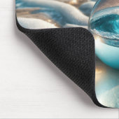 Ocean Wave in een Lens Ball Muismat (Hoek)