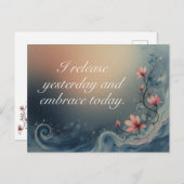 Ocean Wave Inspirational Calming Message Briefkaart (Voorkant / Achterkant)
