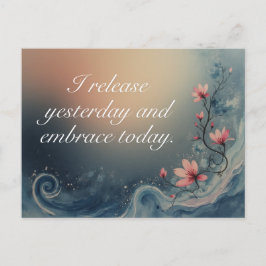Ocean Wave Inspirational Calming Message Briefkaart