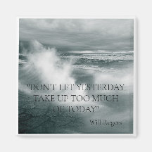 "OCEAN WAVE" INSPIREREND QUOTE FRIDGE MAGNET