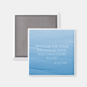 "OCEAN WAVE" INSPIREREND QUOTE HENRY FORD FRIDGE MAGNEET (Voorkant / Achterkant)