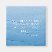 "OCEAN WAVE" INSPIREREND QUOTE HENRY FORD FRIDGE MAGNEET (Voorkant)