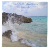 Ocean Wave John Smith's Bay Beach Bermuda tegel Tegeltje (Voorkant)