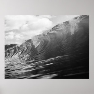 Ocean Wave Krachtig Surf Zeegezicht Poster