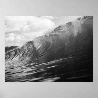 Ocean Wave Krachtig Surf Zeegezicht Poster