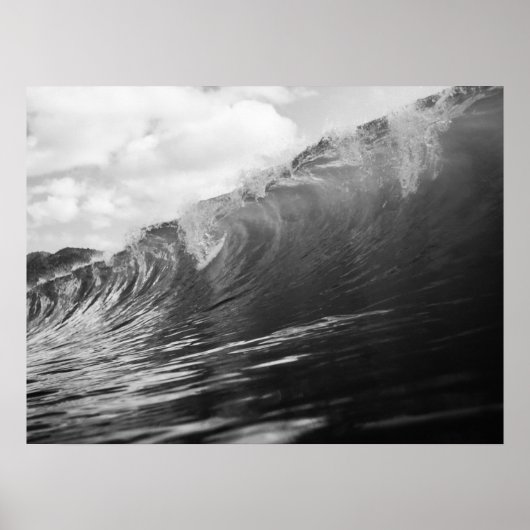 Ocean Wave Krachtig Surf Zeegezicht Poster (Voorkant)