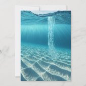 Ocean Wave Luxury Invitation Save The Date (Achterkant)