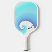 Ocean Wave Monogram Pickleball Paddle (Achterkant)