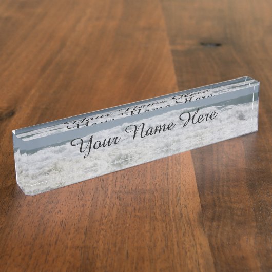 Ocean Wave Name Bord Naambordje (Zijkant)