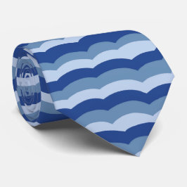 Ocean Wave Nautical Theme Blue Stropdas