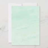 Ocean Wave over de uitnodiging voor het groene huw (Achterkant)