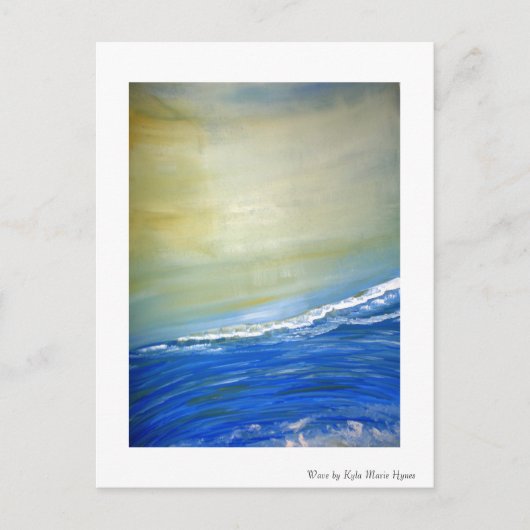 Ocean Wave Painted Briefkaart (Voorkant)
