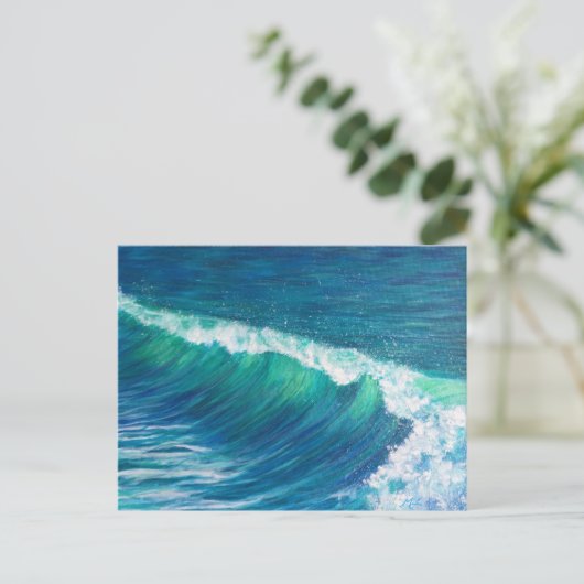 Ocean Wave Painting Briefkaart (Staand voorkant)