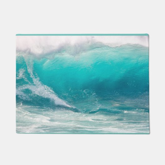 Ocean Wave past Sjabloon Rug Doormat aan Deurmat (Voorkant)