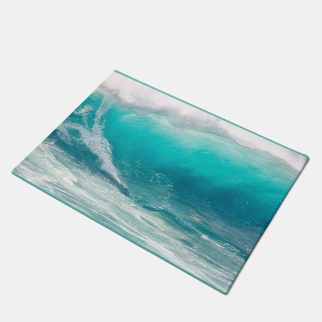 Ocean Wave past Sjabloon Rug Doormat aan Deurmat (Schuin)