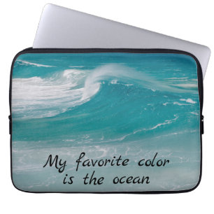 Ocean Wave Scene Laptop Sleeve