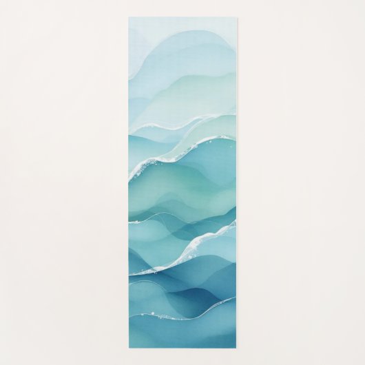 Ocean Wave Serenity Yoga Mat (Voorkant)