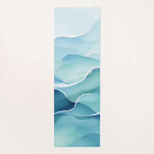 Ocean Wave Serenity Yoga Mat (Achterkant)