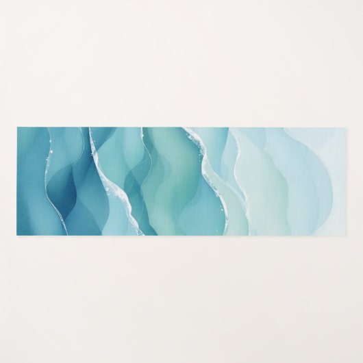 Ocean Wave Serenity Yoga Mat (Voorkant (horizontaal))