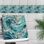 Ocean Wave Spiraal Mozaïek Tegeltje<br><div class="desc">Ocean Wave Spiraal Mozaïek</div>