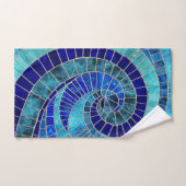 Ocean Wave Spiral mozaïek kunst Bad Handdoek (Handdoek)