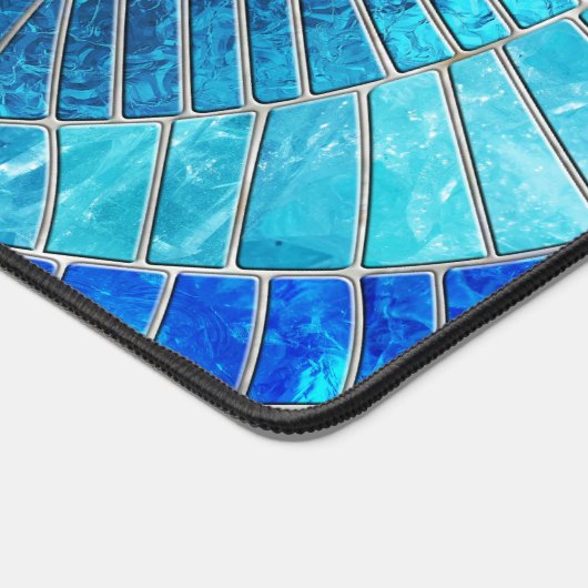 Ocean Wave Spiral mozaïek kunst Bureaumat (Hoek)