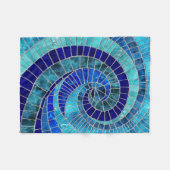 Ocean Wave Spiral mozaïek kunst Fleece Deken (Voorkant (Horizontaal))