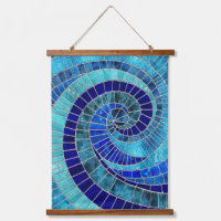 Ocean Wave Spiral mozaïek kunst
