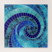 Ocean Wave Spiral mozaïek kunst Legpuzzel (Horizontaal)
