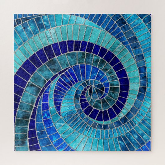 Ocean Wave Spiral mozaïek kunst Legpuzzel (Horizontaal)