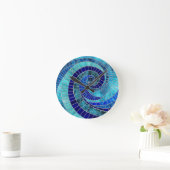 Ocean Wave Spiral mozaïek kunst Ronde Klok (Huis)