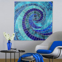 Ocean Wave Spiral mozaïek kunst