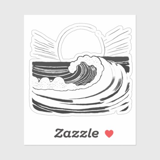 Ocean Wave Sticker (Vel)