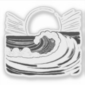 Ocean Wave Sticker (Voorkant)