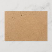 Ocean Wave, Strand bruiloft Detail Informatiekaartje (Achterkant)