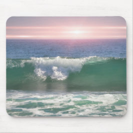 Ocean Wave Sunset Art Muismat