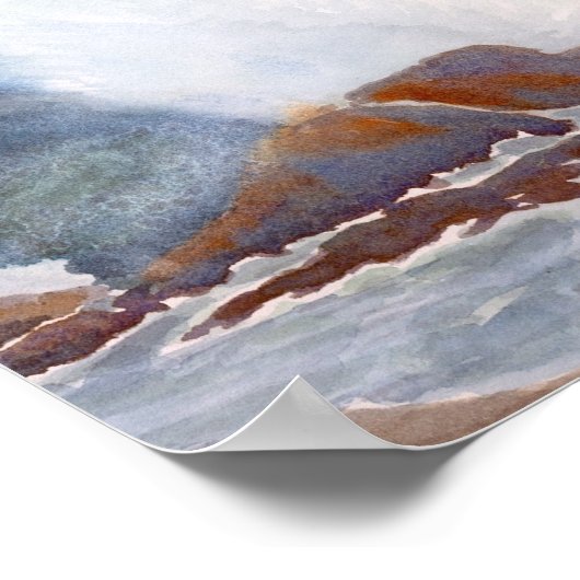 Ocean Wave Surf Poster (Hoek)