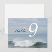 Ocean Wave Table Number Card Briefkaart (Voorkant / Achterkant)